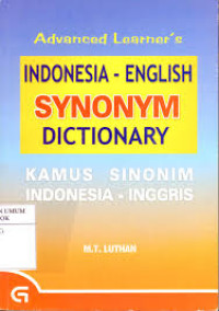 INDONESIA - ENGLISH SYNONYM DICTIONARY