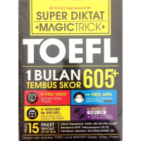 TOEFL : 1 Bulan Tembus Skor 605 +