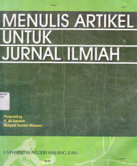 Menulis Artikel untuk Jurnal Ilmiah