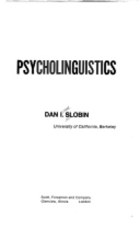 PSYCHOLINGUISTICS