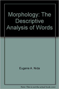 Morphology The Descriptive Analysis of Words