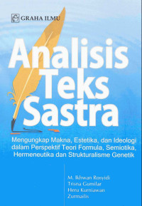 ANALISIS TEKS SASTRA